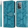MUMOYAN Cover per Samsung Galaxy A52 5G Custodia Libro Protettiva Caso Premium PU Pelle Flip Portafoglio Case con Kickstand Magnetica Chiusa Porta Carte per Samsung Galaxy A52 5G -Turchese