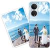 Sunrive Personalizzate Cover compatibile con Honor X7 personalizzabile con Foto Testi Frase Logo Disegni e Grafiche Personalizzata, assorbimento degli urti morbido TPU trasparente