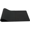Ruby Lil Doppio Lato PU Leather Mouse Pad Grande Tappetino Per Mouse Con Bordo Cucito Per Computer, Laptop,Nero,70x25cm