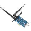 Goshyda Adattatore wireless Dual Band, con supporto per scheda SIM Mini PCI-E a PCI-E 1X Periferica di rete, supporto interfaccia USB di scheda Mini PCI-E
