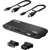 Plugable USB 3.0 Docking Station Orizzontale Doppio Monitor per Windows e Mac (Doppio Video HDMI e DVI/VGA, Gigabit Ethernet, Audio, 6 Porte USB)