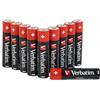 VERBATIM Batterie alcaline AAA Premium I 1,5V I Pile ministilo AAA-LR03 I Mini stilo AAA I Pile per lettori MP3, fotocamera, telecomando, rasoio ecc. I Pile alcaline Premium I 10 pezzi