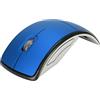 Jectse Mouse Pieghevole, Mouse Ad Wireless 2.4G con Ricevitore USB, Mouse per Computer Ergonomico Portatile Ultra Sottile Regolabile da 1600 DPI per L'home Office(Blu)