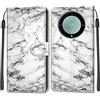 Feyten Cover per Huawei Honor Magic5 Lite/Honor X9a, Custodia in Pelle Honor Magic5 Lite, Flip Custodia Pelle PU con [Magnetica][Supporto Stand], Cover a Libro Portafoglio per Honor X9a (Marmo 1)