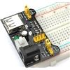 SATKIT Alimentatore per Breadboard MB102 Tensione Selezionabile 3.3V 5V Ingresso USB o DC 6.5-12V Corrente Max 700mA compatibile con schede di sviluppo