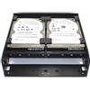 Ausla Adattatore per Vano unità PC per il Montaggio di HDD SSD da 2,5 da 3,5 Pollici da 3,5 a 5,25 Staffa da 3,5 a 5,25 Montaggio di Cornici Digitali