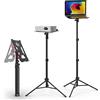 ULANZI Supporto per proiettore regolabile in altezza da 60 a 150 cm, in alluminio, con supporto pieghevole da 3 kg, regolabile a 360° e 180°