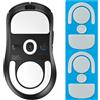Generic Piedini di ricambio per mouse Logitech G Pro X Superlight 2/DEX Wireless Gaming, 2 set PTFE bordi arrotondati curvi Glide Pads, controllo di precisione fluido