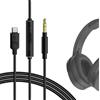 Geekria QuickFit Cavo da USB-C digitale ad audio con microfono compatibile con Skullcandy Hesh Evo, Crusher Evo, Crusher, cavo audio Aux di tipo C per Pixel 6/5/4a, S20+, Note 10/20 (4 piedi/1,2 m)