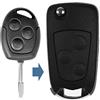 mt key Chiave a scatto UMBAU con telecomando FO21 Tibbe 3 tasti vergine per Ford