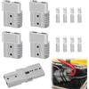 LEIBOCHAO 50A 600V Connettore Batteria, Connettore per Batteria Connessione Rapida, Alimentazione modulare 50A, per Auto, Rimorchio, Winch Trailer Verricello, presa per batteria da 50 ampere