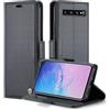 FERLAN Cover per Samsung Galaxy S10 Plus+ 2 Pezzi Vetro Temperato,Antifurto,supporta ricarica wireless,in pelle multifunzione,chiusura magnetica con chiusura anti-urto,Nero