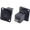 Cliff Electronics CP30211 Coupler both sides, USB C socket FT V USB 3.1 plastic 19x24mm CLIFF