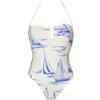 Tommy Hilfiger Costume Donna Intero Mare o Piscina con Laccio al Collo Removibile Articolo XW0XW02982, 0K6 Costal Conversational WW, S