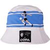 COPA - Bucket Hat - Uomo - Maradona Argentina Ricamato - Blu - 100% Poliestere - Taglia One Size
