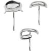 Lnhgh Portacapelli in metallo, polsino per capelli in metallo - Polsino decorativo a coda di cavallo da donna - 3 per coda di cavallo alla moda, elastici per capelli, accessori per capelli da