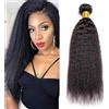 Urshiney Tessitura Capelli Veri Yaki Cheveux Naturel Humain Capelli Naturali Veri Donna Capelli Veri Umani Tessitura Cabello Humano Natural Kinky Straight Hair Bundles 100g Per Pacco 26 Pollici