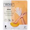 Iroha Nature - Guanti Maschera Riparatori | Pesca e Burro di Karité | Idratazione e Riparazione per Mani Danneggiate e Screpolate | Vegano e 93% Ingredienti Naturali | Sachet 20ml 2 Uds