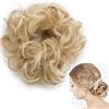 SEGO Elastico Capelli Finti Ricci Chignon Extensions Hair Bun Updo Fai da Te Crocchia 30g Biondo Scuro Sahtush Biondo Chiarissimo