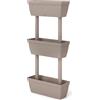 WELL HOME MOBILIARIO & DECORACIÓN Vaso verticale in plastica a 3 livelli