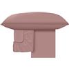 osama home GUZZINI Botanical - Completo Letto Cotone Organico con Lenzuola Una Piazza e Mezza 180x280 + 1 Lenzuolo con Angoli Coprimaterasso Una Piazza e Mezza 130x200 per Materasso 30cm + 1 Federa Cuscino 50x80