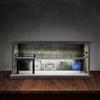 Vetrina Modello Auto 1/64 Espositore Doppio Strato con LED Acrilico PVC Garage
