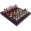 Italfama Set Di Scacchi, Dama E Backgammon American Revolution Con Storage