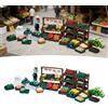 Set di bancarelle di verdure in miniatura 1/64, oggetti scena creativi