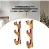Porta da parete, supporto decorativo in legno per flauto samurai e