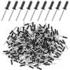 kayqbonke 200 rivetti ciechi in alluminio, 4,8 x 16 mm, rivetti ciechi antracite, rivetti pop, nero, set di rivetti per edifici, navi, auto e mobili