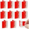 HABNI 10 Pz Piccole Cerniere In Plastica Trasparente Auto Adesivi Acrilico Per Armadio Coperchio Acquario Mobili Display Cassetto Mobili Per Fare Da Sé