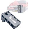 BPOPO [Ampliamento aggiornato] Supporto magnetico in alluminio per punte esagonali da 1/4 di pollice adatto per driver Milwaukee a impatto da 18 V, organizer per punte da trapano in metallo, contenitore per