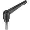 QUARKZMAN Maniglia A Leva Regolabile Con Bloccaggio M10 X 30mm