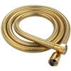 CSFFA Tubo flessibile for doccia in acciaio inossidabile dorato, tubo di prolunga for doccia da bagno, tubo di estensione idraulico(120cm)