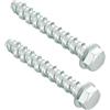 MejaRizon Viti per calcestruzzo M6 x 50, 20 pezzi, viti per calcestruzzo, senza tasselli, testa esagonale, vite per cemento zincate con disco per muratura, cemento, architettura, industria