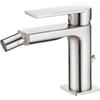 Aquagrif Rubinetto monocomando Bidet Alpha - Facile installazione, finitura premium - Design elegante e durevole (nichel satinato)