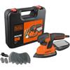 BLACK+DECKER KA2500K Levigatrice Multifunzione Mouse, Velocità 14.000 Giri/Min, 120 W