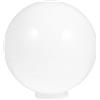 HOLIDYOYO Bianco Acrilico Sfera Paralume di Ricambio Acrilico Sfera Paralume Lampada Palo Rotondo Copertura Della Lampada Per Applique Da Parete 250 Mm Foro 95 Mm