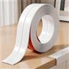 ZestEcho Profilo angolare autoadesivo 2 cm x 4 m, listello angolare autoadesivo in PVC, modanature decorative autoadesive per pareti, mobili, piastrelle, cucina, bianco