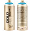 Montana Cans 284847 spray oro GLD400, 5040, 400 ml, azzurro