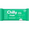 Chilly Salviettine Fresco, Salviette Igiene Intima, Azione Protettiva con Mentolo Naturale, Per Uso Quotidiano, Clinicamente Testato, pH 5, 1 Confezione da 12 Salviettine