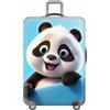 YJSZY Panda Carino Lavabile Riutilizzabile Copri Valigia,Fiore Animale Stampa Coprivaligia Da Viaggio,Luggage Cover Antipolvere Elastico Per Trolley,Con Cerniera,Bambini,Adulti (Color 3,XL(29-32inch))