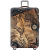YJSZY Copri Valigia Elastici,Coprivaligie Da Viaggio,Protezione Antigraffio Lavabile Per Valigia,Custodia Per Bagaglio A Mano E Da Stiva,Animale Copertura Luggage Cover,Copri Trolley (Vintage,XL(29-32inch))