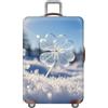 YJSZY Copri Valigia Elastici,Coprivaligie Da Viaggio,Protezione Antigraffio Lavabile Per Valigia,Custodia Per Bagaglio A Mano E Da Stiva,Animale Copertura Luggage Cover,Copri Trolley (Fiore,XL(29-32inch))