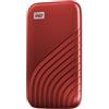 Western Digital WD My Passport - 1000 GB - USB tipo-C - 3.2 Gen 2 (3.1 Gen 2) - 1050 MB/s - Protezione della password - Rosso - WDBAGF0010BRD-WESN