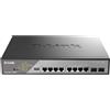 D-Link DSS 200G-10MPP - Switch - gestito - 8 x 10/100/1000 (PoE) - DSS-200G-10MPP/E