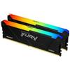 Kingston FURY Beast RGB - DDR4 - Kit - 32 GB: 2 x 16 GB - KF436C18BB2AK2/32