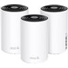TP-LINK AXE5400 Tri-Band Mesh Wi-Fi 6E System, 3er Pack, Bianco, Interno, 670 m┬▓, Tri-Band (2,4 GHz/5 GHz/6 GHz), Wi-Fi 6E (802 - DECO XE75