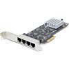 StarTech.com Startech 4-Port 2.5 Gbit PCIe Netzwerkkarte - PR42GI-NETWORK-CARD