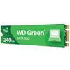 Western Digital WD SSD Green 240GB M.2 7mm SATA Gen 4 - Disco a stato solido - Serial ATA - WDS240G3G0B